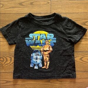 Star Wars Black Tee with Yellow and Blue Graphic